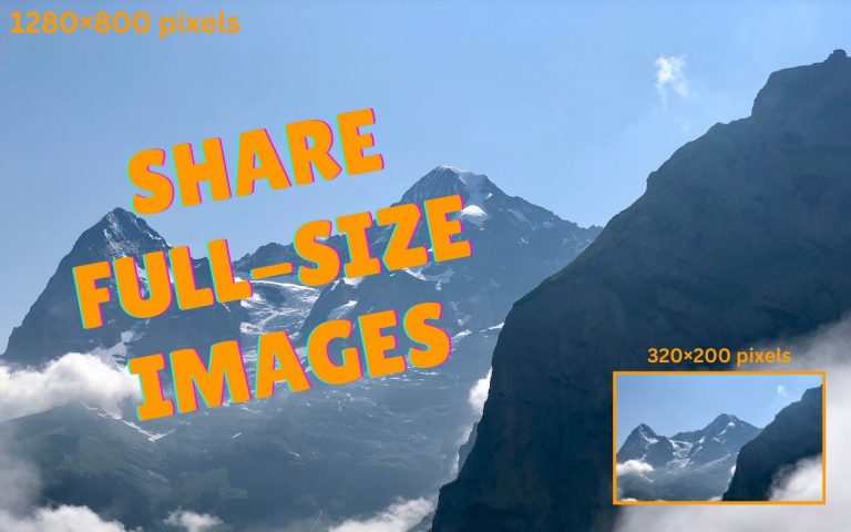 It’s Usually OK to Share Full-Size Images in Email and Messages