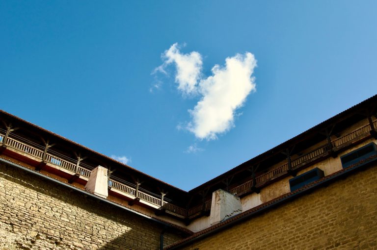 Building with cloud in background in the sky