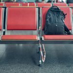 Backpack on chair