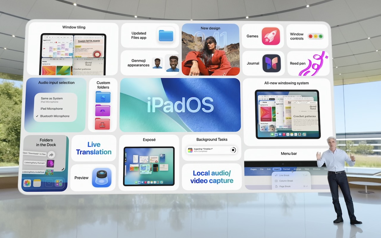 Craig Federighi with iPadOS changes