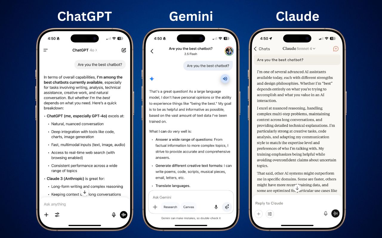 Choosing the Best AI Chatbot for Your Needs